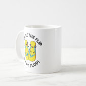 あなたは私のフロップのスリッパおもしろいにフリップ コーヒーマグカップ (正面左)