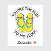 あなたは私のフロップのスリッパおもしろいにフリップ シール (シート)