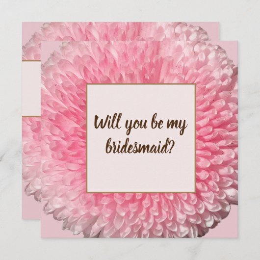 あなたは私のフローエルギルカードになってくれますか? 招待状 (正面/裏面)