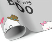 あなたは私のブハロウィーン幽霊かわいいかわいい ラッピングペーパー (ロールコーナー)