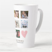 あなたは私のブライドメイド写真コラージュBFFギフトになる カフェラテマグ (右アングル)