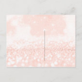 あなたは私のブリーズメイドバラ赤面グリッターフローラ インビテーションポストカード (裏面)