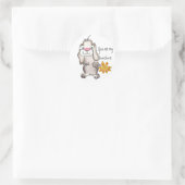 あなたは私のブンシャイン – 漫画のウサギのステッカー ラウンドシール (バッグ)