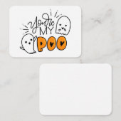 「あなたは私のブー」ギフト同封カード ノートカード (正面/裏面)