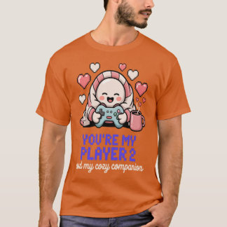 あなたは私のプレイヤー2で居心地の良い仲間ゲーマーのVale Tシャツ