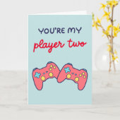 「あなたは私のプレイヤー2よ」 カード (黄色い花)