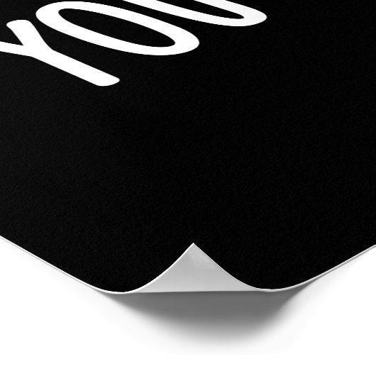 あなたは私のベーコンおもしろいエッグプンダークBG完了 ポスター (角)