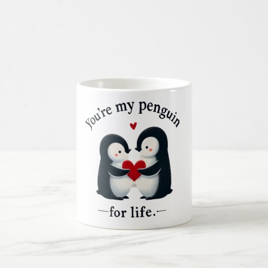 あなたは私のペンギンはカップルの人生のために コーヒーマグカップ (中央)