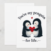 あなたは私のペンギンはカップルの人生のために シーズンカード (正面/裏面)