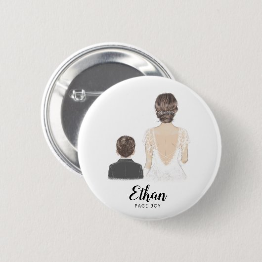 あなたは私のページボーイプロポーザルのバッジになる 缶バッジ (正面&裏面)