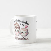 あなたは私のホットチョコレートにマシュマロ – マグカップ (正面左)