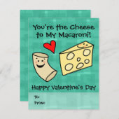 あなたは私のマカロニにチーズ、かわいいバレンタイン (正面/裏面)