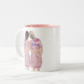 あなたは私のメイドになってくれますか。 ツートーンマグカップ (正面左)