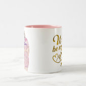 あなたは私のメイドになってくれますか。 ツートーンマグカップ (中央)