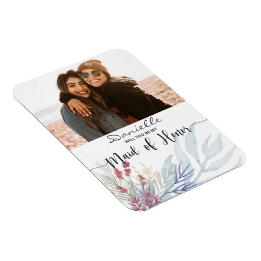 あなたは私のメイド・オブ・オーナー(花嫁付き添い人)の水色の葉か マグネット (右側)