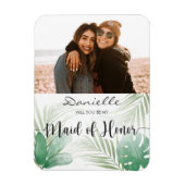 あなたは私のメイド・オブ・オーナー（花嫁付き添い人）の熱帯緑の磁石だろうか マグネット (縦)