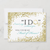 あなたは私のメイド・オブ・オーナー（花嫁付き添い人）カード 招待状 (裏面)