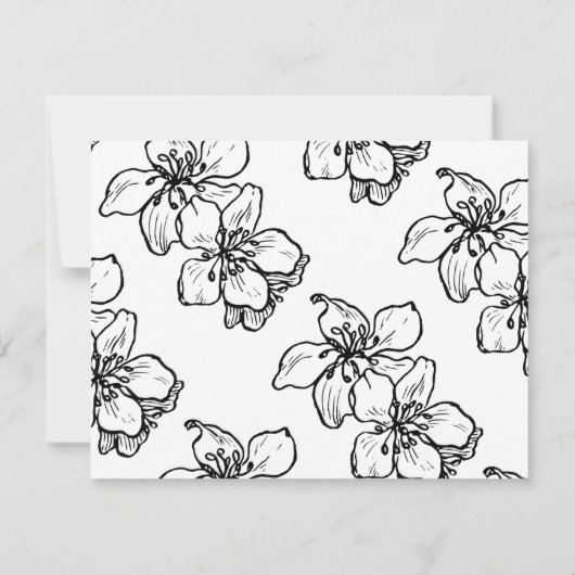 あなたは私のメイド・オブ・オーナー（花嫁付き添い人）シックヴィンテージ 招待状 (裏面)