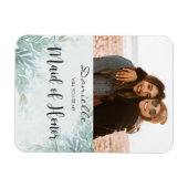 あなたは私のメイド・オブ・オーナー(花嫁付き添い人)セージ緑の磁石になる マグネット (横)