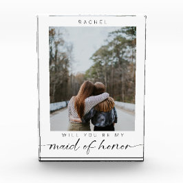 あなたは私のメイド・オブ・オーナー（花嫁付き添い人）ミニマリスト写真シックに フォトブロック