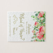 あなたは私のメイド・オブ・オーナー（花嫁付き添い人）ロマンチックなフローラ ジグソーパズル (横)