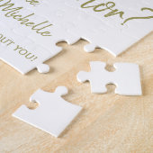 あなたは私のメイド・オブ・オーナー（花嫁付き添い人）ロマンチックなフローラ ジグソーパズル (側面)