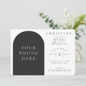 あなたは私のメイド・オブ・オーナー（花嫁付き添い人）写真の提案カードになる 招待状 (スタンド正面)