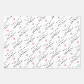 あなたは私のメイド・オブ・オーナー(花嫁付き添い人)包装紙シート ラッピングペーパーシート (正面)