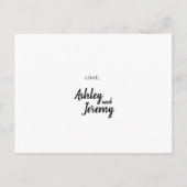 あなたは私のメイド・オブ・オーナー(花嫁付き添い人)招待ミニマリストになる インビテーションポストカード (裏面)