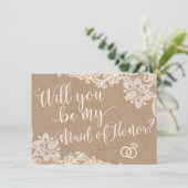 あなたは私のメイド・オブ・オーナー(花嫁付き添い人)提案依頼書か 招待状 (スタンド正面)