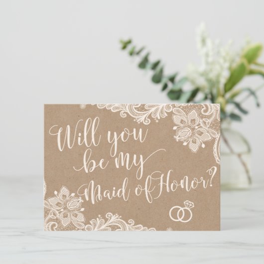あなたは私のメイド・オブ・オーナー（花嫁付き添い人）提案依頼書か 招待状 (スタンド正面)