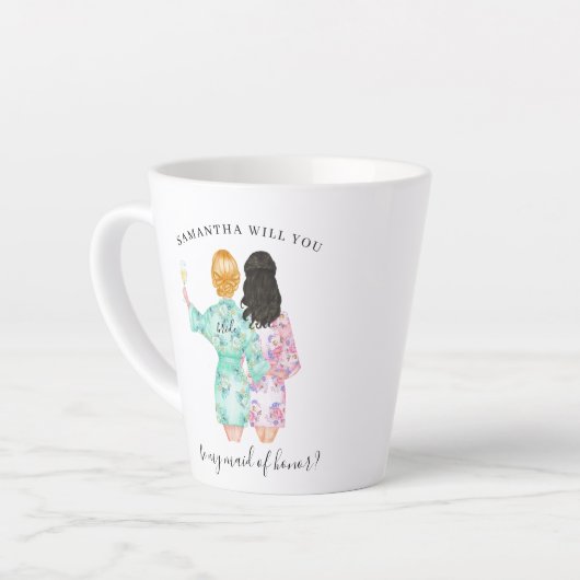 あなたは私のメイド・オブ・オーナー(花嫁付き添い人)提案 カフェラテマグ (左アングル)