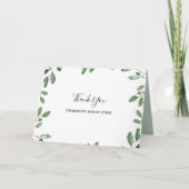 あなたは私のメイド・オブ・オーナー（花嫁付き添い人）結婚のカード サンキューカード (正面)