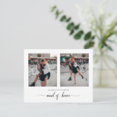 あなたは私のメイド・オブ・オーナー(花嫁付き添い人)2枚の写真カードになる サンキューカード (スタンド正面)