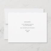 あなたは私のメイド・オブ・オーナー(花嫁付き添い人)2枚の写真カードになる サンキューカード (裏面)