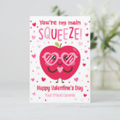 あなたは私のメイン絞りバレンタインデー教室カード 招待状 (スタンド正面)