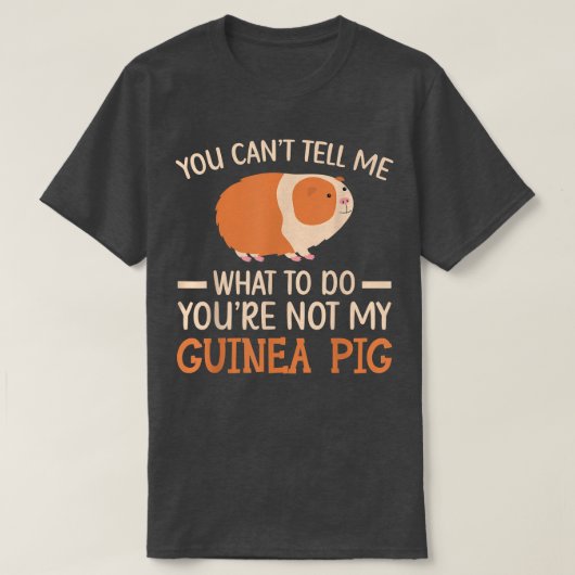 あなたは私のモルモット齧歯類カヴィー毛皮のペットAniではない Tシャツ (デザイン正面)