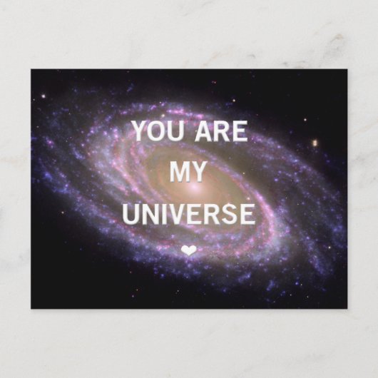 あなたは私のユニバースギャラクシーポストカード ポストカード (正面)