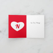 あなたは私のユーモア溢れるバレンタイン夫婦 サンキューカード (内部)