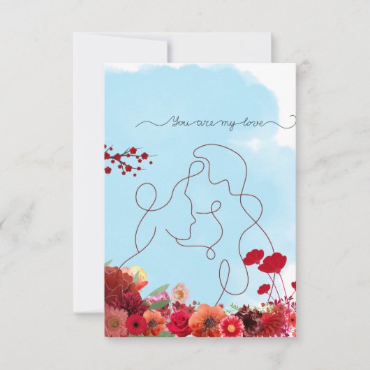 あなたは私のラブカードだ サンキューカード (正面)