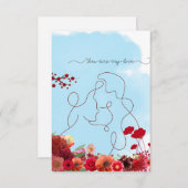 あなたは私のラブカードだ サンキューカード (正面/裏面)