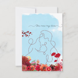 あなたは私のラブカードだ サンキューカード