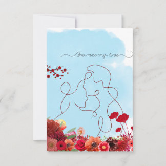 あなたは私のラブカードだ サンキューカード