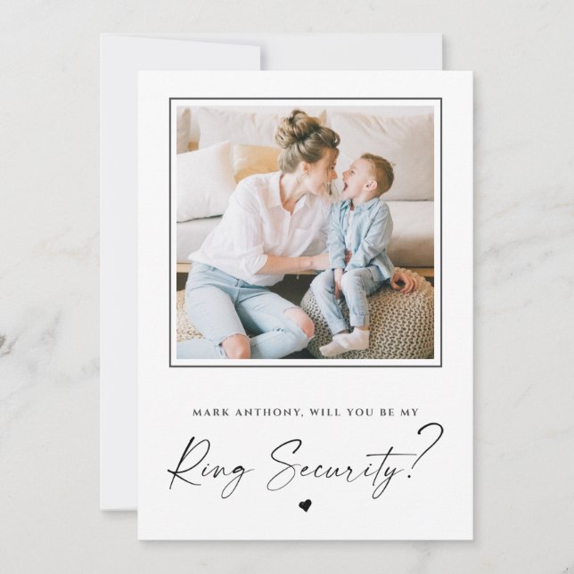 あなたは私のリングや輪セキュリティの提案の写真カードになる (正面)