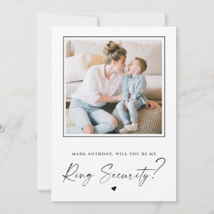 あなたは私のリングや輪セキュリティの提案の写真カードになる