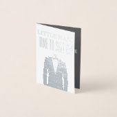 あなたは私のリングや輪持参人提案書招待状 箔カード (正面)