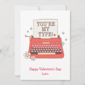 あなたは私のレトロおもしろいバレンタインデー シーズンカード (正面)