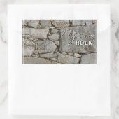 あなたは私のロックステッカー –  長方形シール (バッグ)