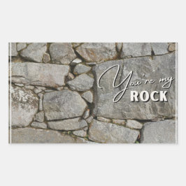 あなたは私のロックステッカー –  長方形シール