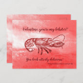 あなたは私のロブスターいけなバレンタイン シーズンポストカード (正面/裏面)